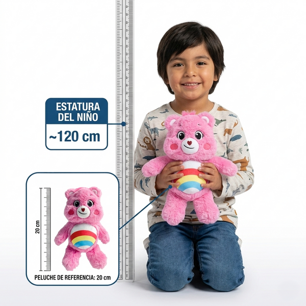 Peluche Alegrosita Rosado 20 Cm - Ositos Cariñositos