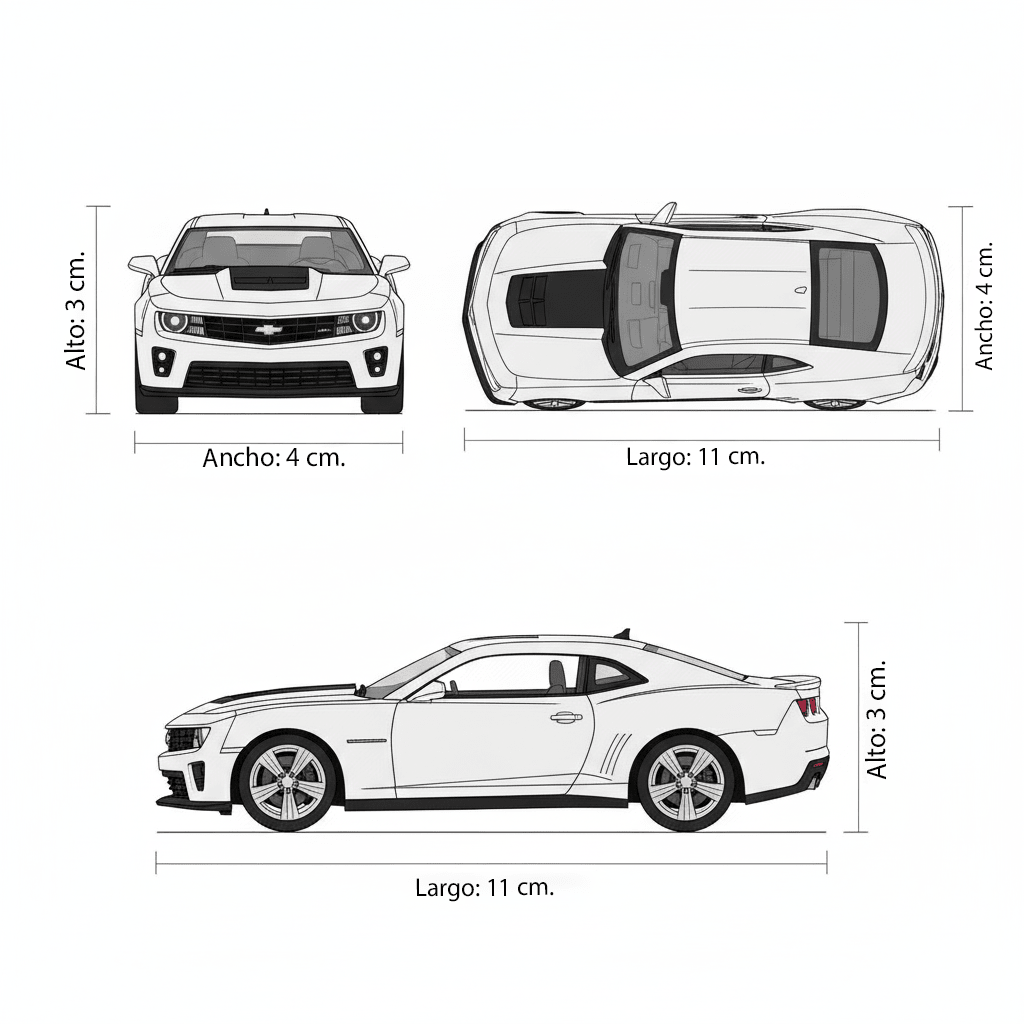 Auto Chevrolet Camaro ZL1 S Escala 1:43 - Welly - Toyng Chile