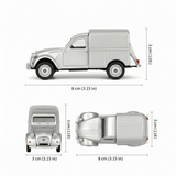 Auto Citroen 2CV Fourgonnette Escala 1:60 - Welly - Toyng Chile