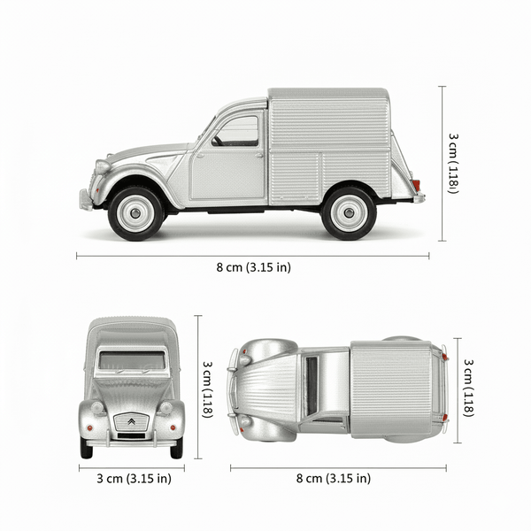 Auto Citroen 2CV Fourgonnette Escala 1:60 - Welly - Toyng Chile