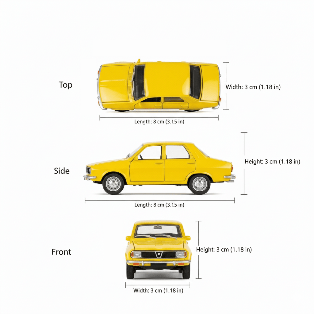 Auto Dacia 1300 Escala 1:60 - Welly - Toyng Chile