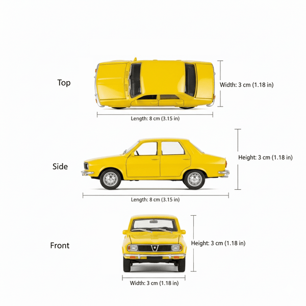 Auto Dacia 1300 Escala 1:60 - Welly - Toyng Chile