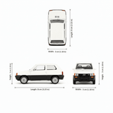 Auto Fiat Panda Escala 1:60 - Welly - Toyng Chile