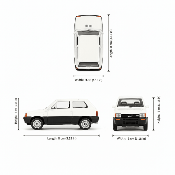 Auto Fiat Panda Escala 1:60 - Welly - Toyng Chile