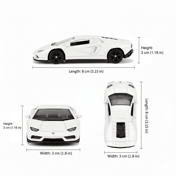 Auto Lamborghini Countach LPI - 800 - 4 Escala 1:60 - Welly - Toyng Chile