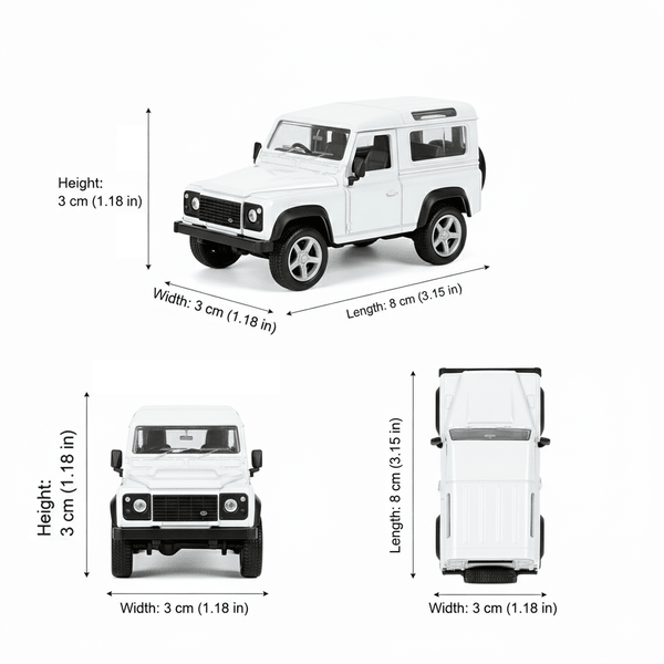 Auto Land Rover Defender Escala 1:60 - Welly - Toyng Chile