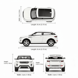 Auto Land Rover Range Rover Evoque Escala 1:60 - Welly - Toyng Chile