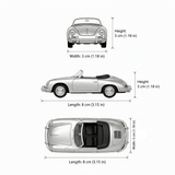 Auto Porsche 356B Escala 1:60 - Welly - Toyng Chile