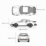 Auto Porsche 911 Turbo Escala 1:60 - Welly - Toyng Chile