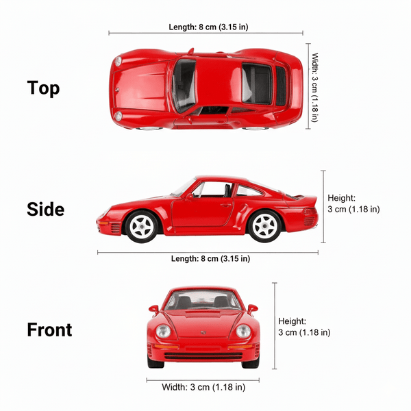 Auto Porsche 959 Escala 1:60 - Welly - Toyng Chile
