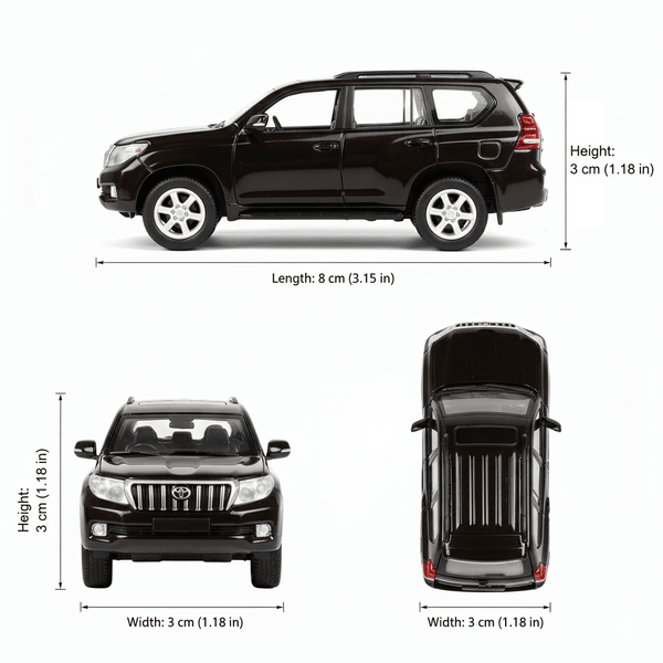 Auto Toyota Land Cruiser Prado Escala 1:60 - Welly - Toyng Chile