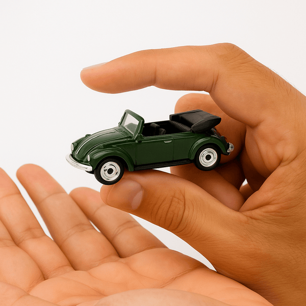 Auto Volkswagen Beetle (Convertible) Escala 1:60 - Welly - Toyng Chile