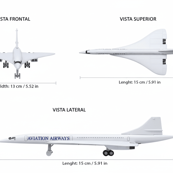 Avión Concorde - Welly - Toyng Chile
