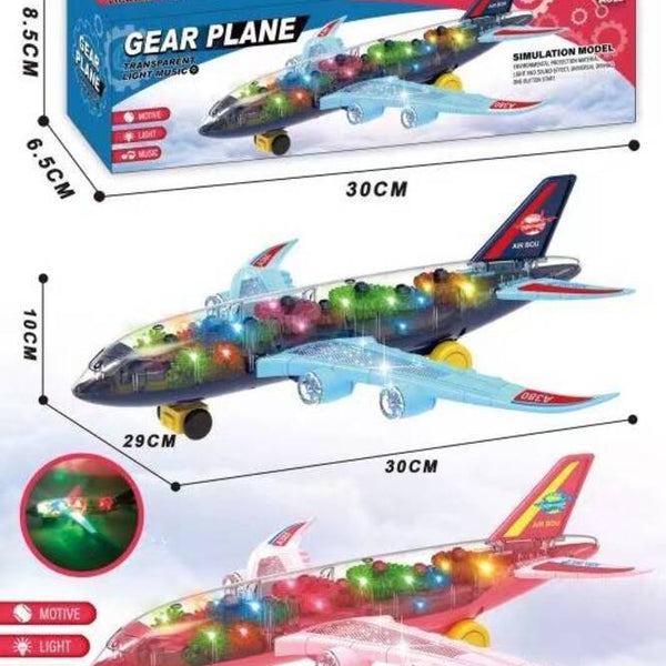 Avión Transparente con Luces y Música – Toyng - Toyng Chile