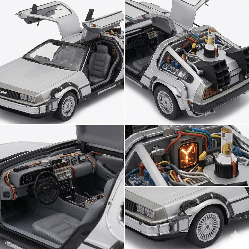 Back To The Future II Delorean Escala 1:24 - Welly - Toyng Chile
