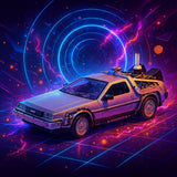 Back To The Future II Delorean Escala 1:24 - Welly - Toyng Chile