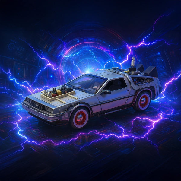 Back To The Future III Delorean Escala 1:24 - Welly - Toyng Chile