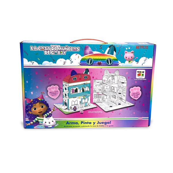 Casa para Armar, Pintar y Jugar (Chica) – Gabby’s Dollhouse - Toyng Chile
