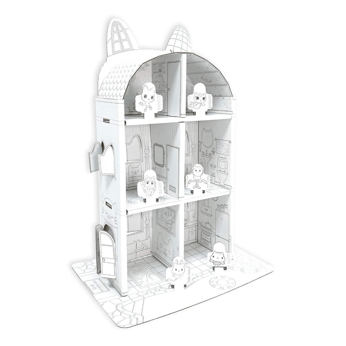 Casa para Armar, Pintar y Jugar (Chica) – Gabby’s Dollhouse - Toyng Chile