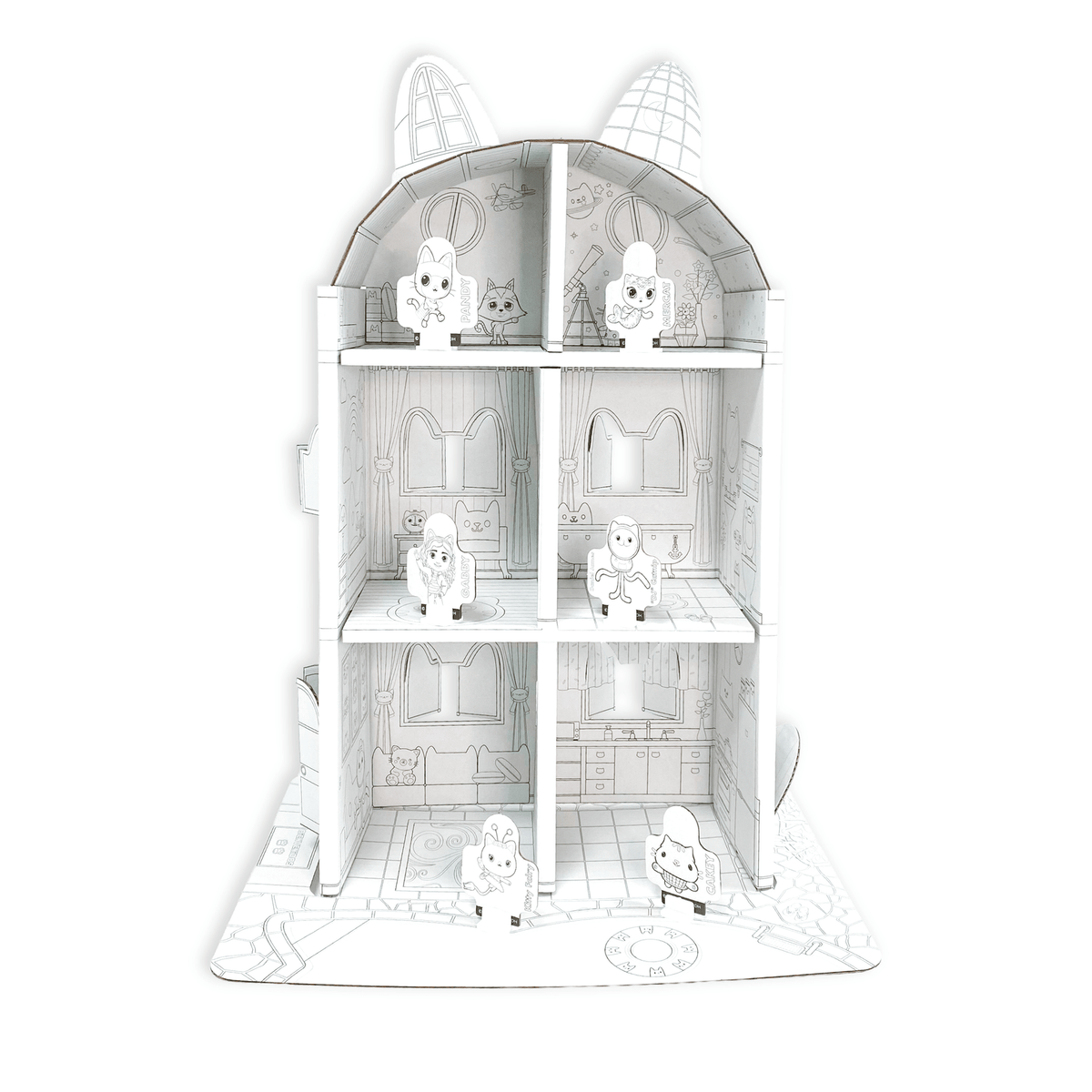 Casa para Armar, Pintar y Jugar (Chica) – Gabby’s Dollhouse - Toyng Chile