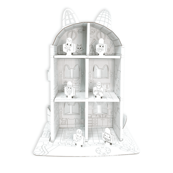Casa para Armar, Pintar y Jugar (Chica) – Gabby’s Dollhouse - Toyng Chile