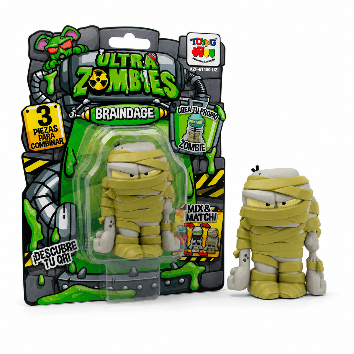 Figura Braindage - Ultra Zombies - Toyng Chile