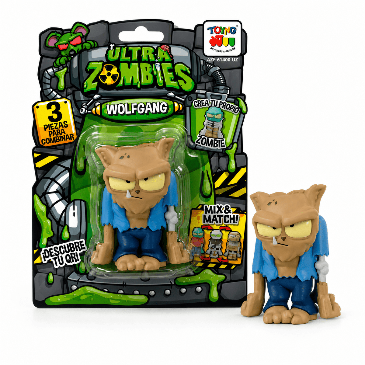 Figura Wolfgang - Ultra Zombies - Toyng Chile