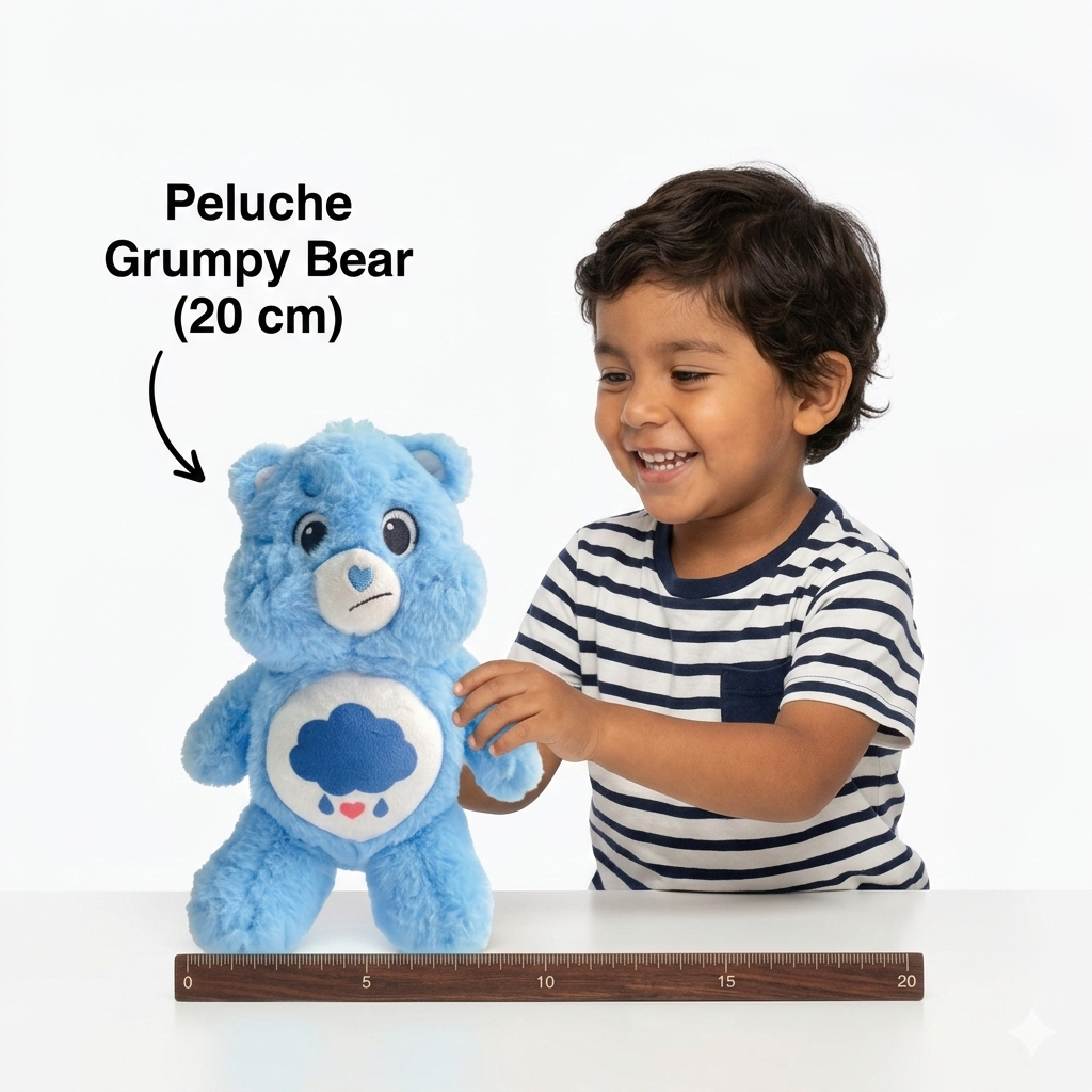 Peluche Gruñosito Azul 20 Cm - Ositos Cariñositos