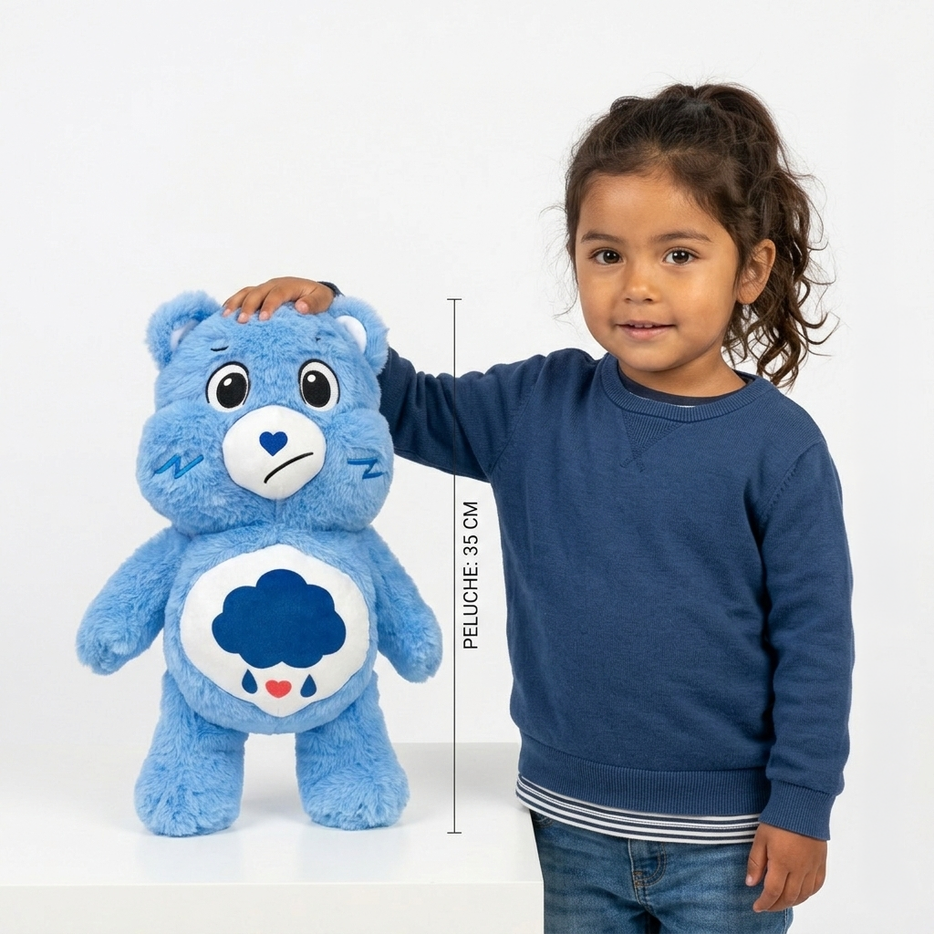 Peluche Gruñosito Azul 35 Cm - Ositos Cariñositos