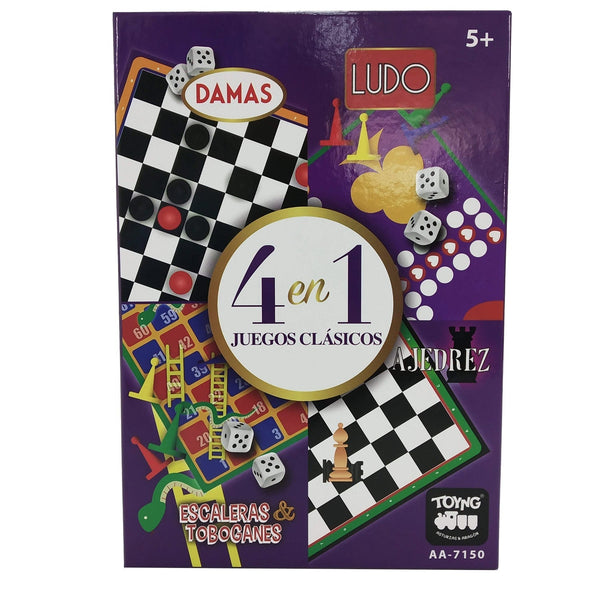 Juego de Mesa 4 Juegos Clásicos - Toyng - Toyng Chile