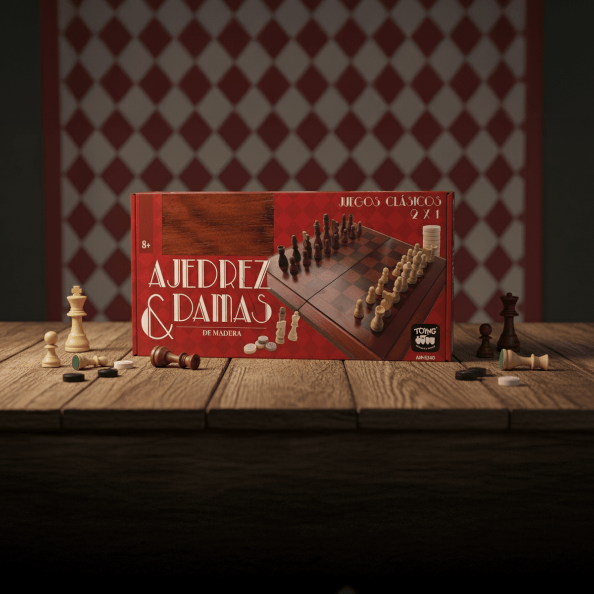Juego de Mesa Ajedrez Damas Premium - Toyng - Toyng Chile