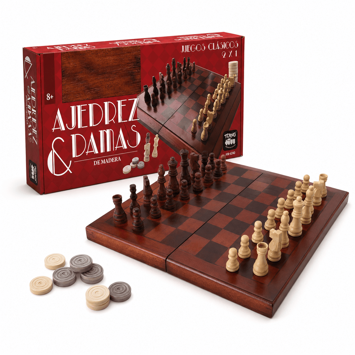 Juego de Mesa Ajedrez Damas Premium - Toyng - Toyng Chile