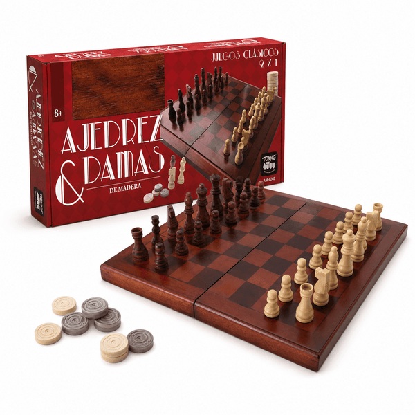 Juego de Mesa Ajedrez Damas Premium - Toyng - Toyng Chile