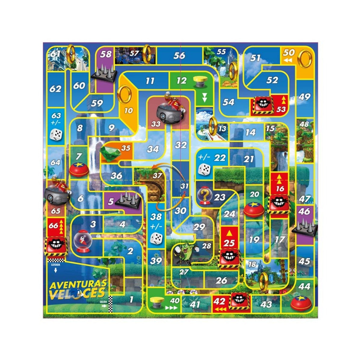 Juego de Mesa Aventuras Veloces Sonic - Sonic - Toyng Chile