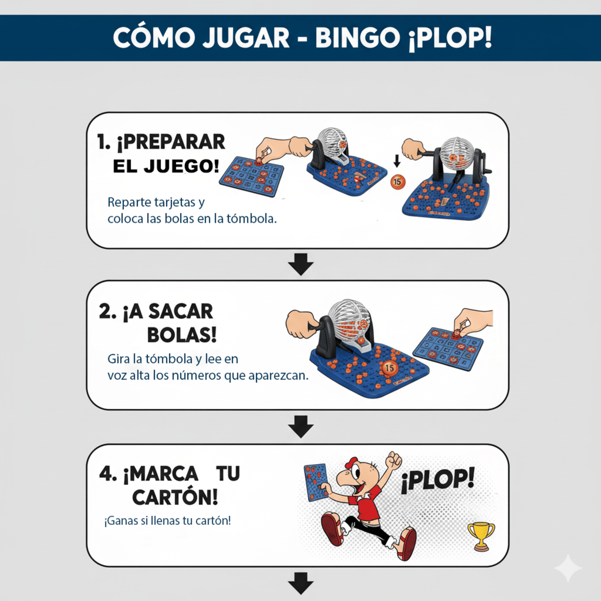 Juego de Mesa Bingo - Condorito - Toyng Chile