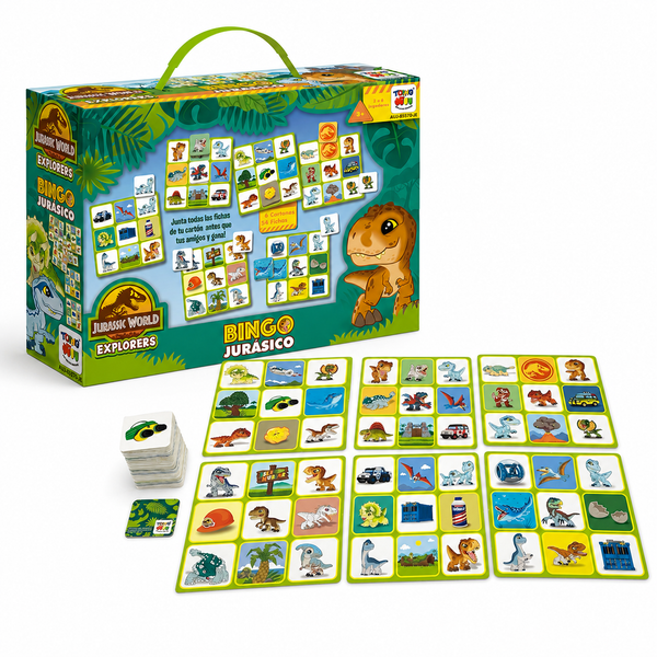 Juego de Mesa Bingo - Jurassic Explorer - Toyng Chile