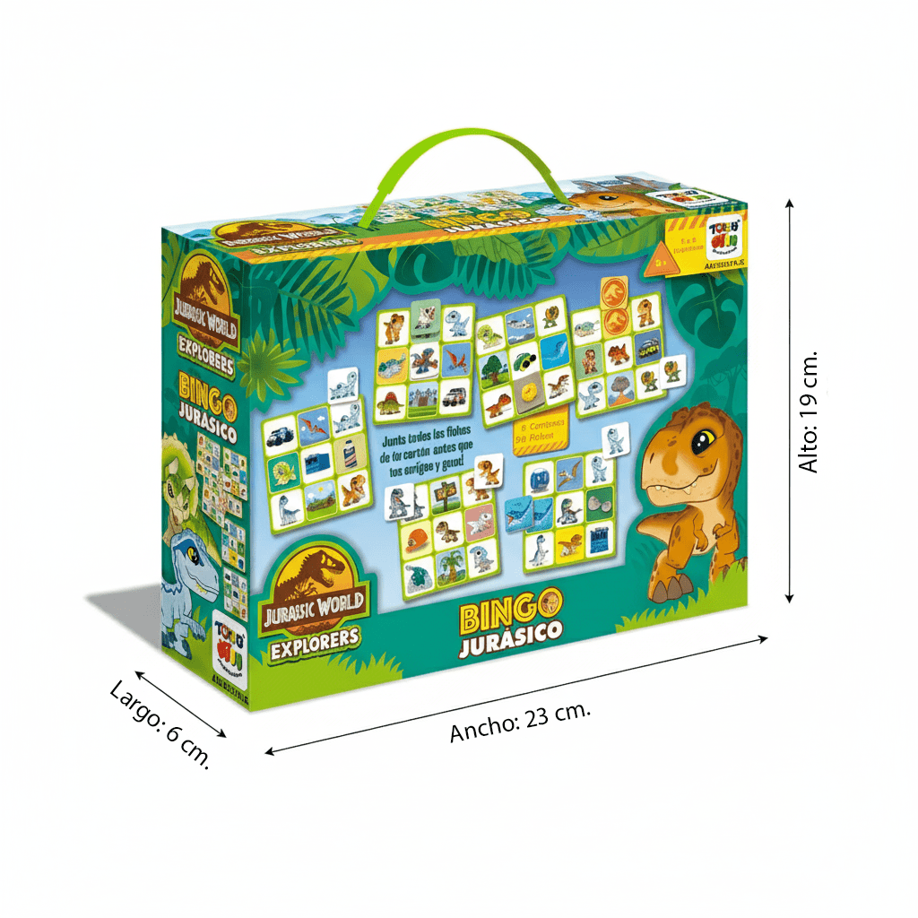 Juego de Mesa Bingo - Jurassic Explorer - Toyng Chile