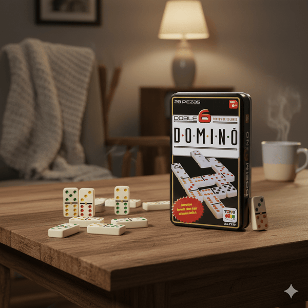 Juego de Mesa Dominó 6 Caja Metálica - Toyng - Toyng Chile