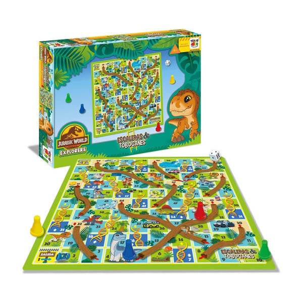 Juego de Mesa Escalera y Toboganes - Jurassic - Toyng Chile