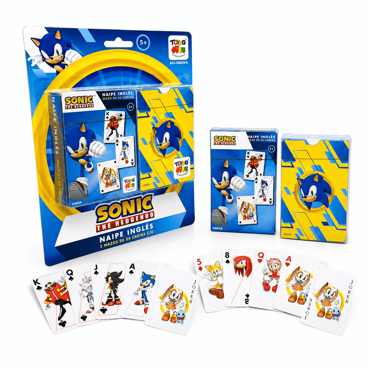 Juego de Mesa Naipes Inglés - Sonic - Toyng Chile