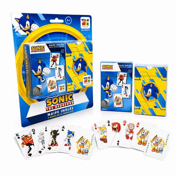 Juego de Mesa Naipes Inglés - Sonic - Toyng Chile
