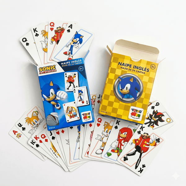 Juego de Mesa Naipes Inglés - Sonic - Toyng Chile