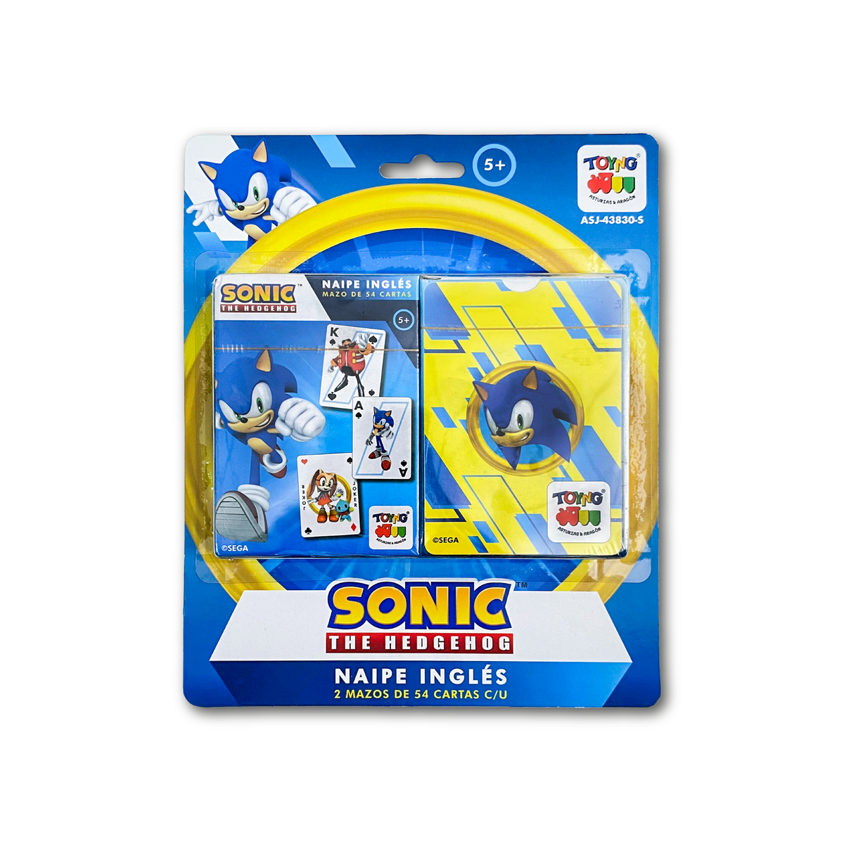 Juego de Mesa Naipes Inglés - Sonic - Toyng Chile