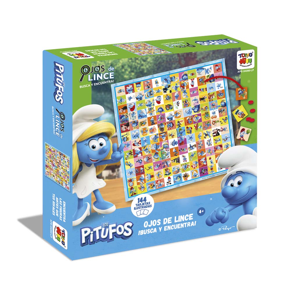 Juego de Mesa Ojos De Lince Pitufos - Los Pitufos - Toyng Chile