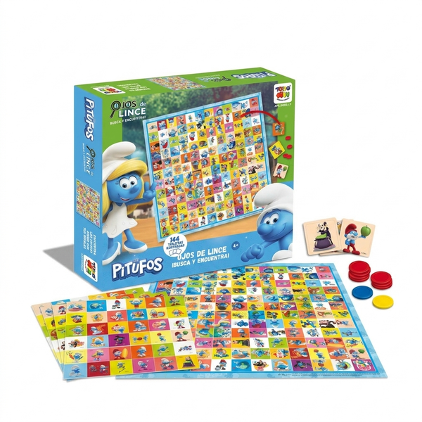 Juego de Mesa Ojos De Lince Pitufos - Los Pitufos - Toyng Chile