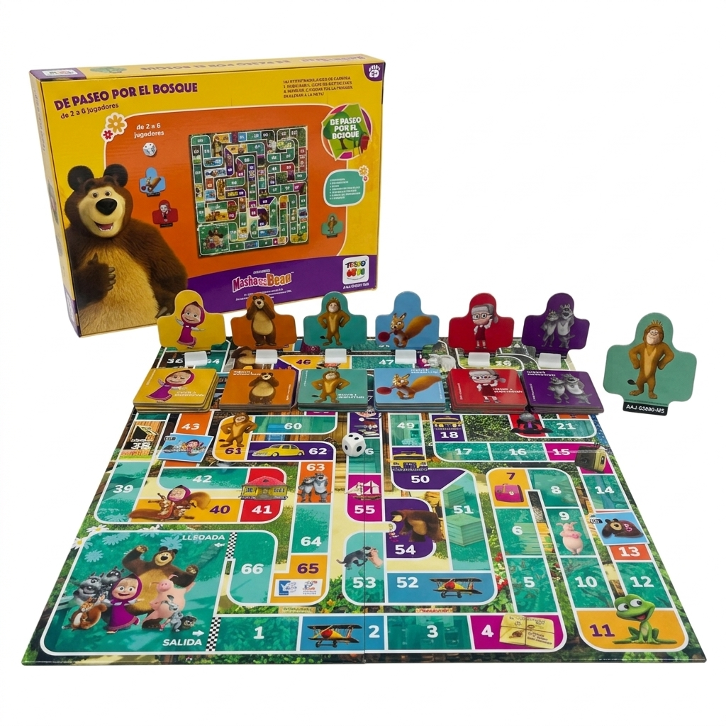Juego de Mesa Paseo Por El Bosque - Masha Y El Oso - Toyng Chile