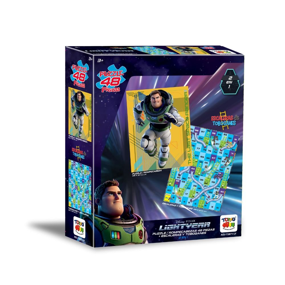 Juego de Mesa Puzzle 2 en 1 + Escalera y Tobogan - Lightyear - Toyng Chile