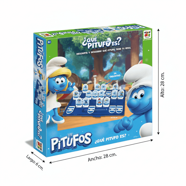 Juego de Mesa Qué Pitufo Es - Los Pitufos - Toyng Chile