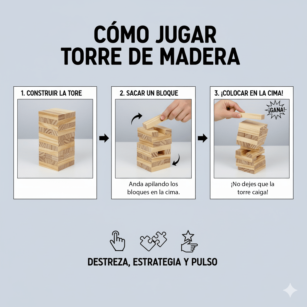 Juego de Mesa Torre Madera Chica - Toyng - Toyng Chile