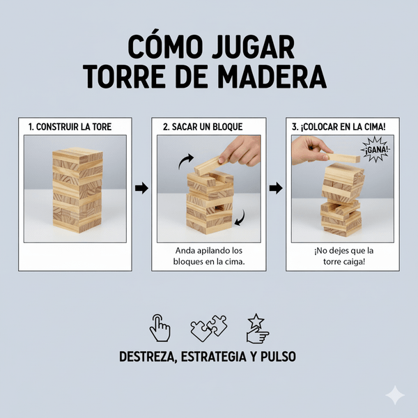 Juego de Mesa Torre Madera Chica - Toyng - Toyng Chile